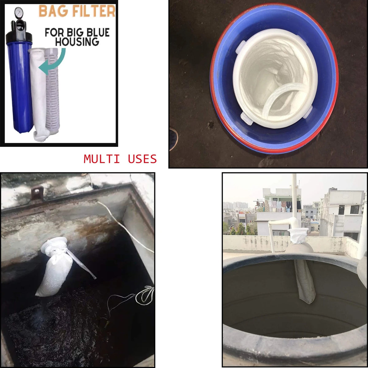5 Micron Water Filter Bag (Suitable for 20" Bag Filter Housing