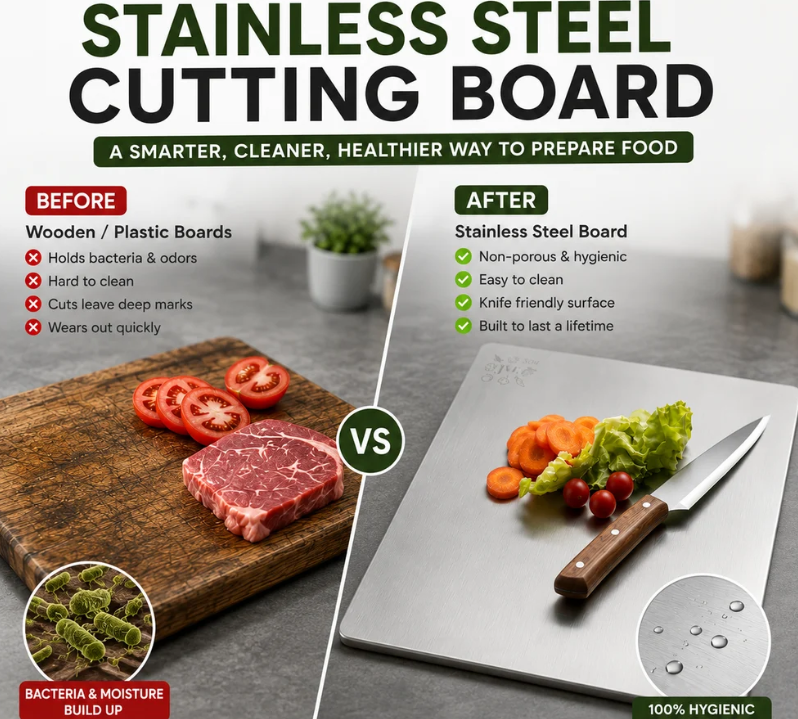 Premium Stainless Steel Cutting Board